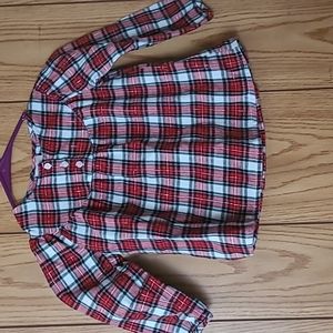 Girls 3T long sleeve plaid shirt
